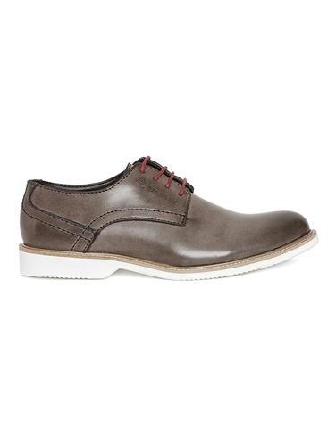 brown leatherette lace up shoe - 14912575 - Very Small Image - 1