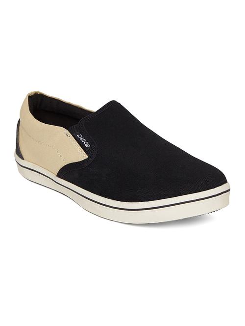 black Canvas casual slipon - 14912588 - Standard Image - 1