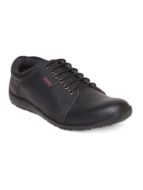 black leatherette lace up shoe - 14912603 - Very Small Image - 1