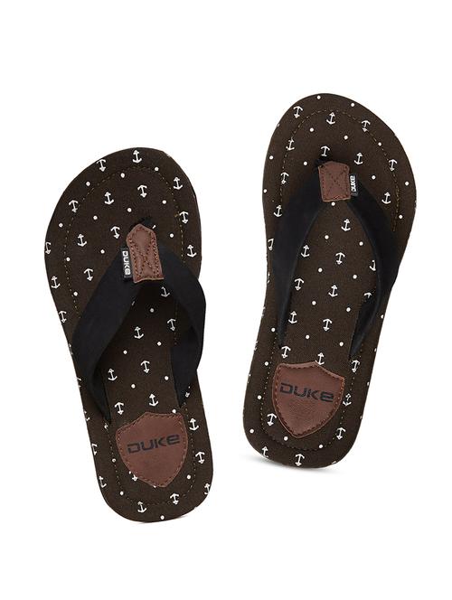 brown pu toe separator flip flops - 14912620 - Very Small Image - 1