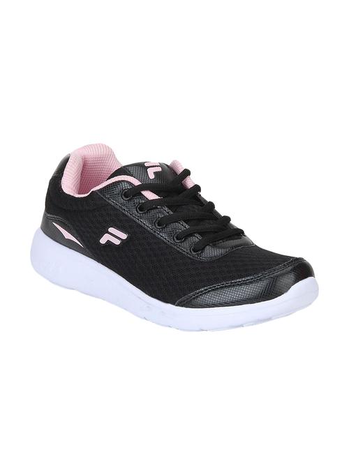 black mesh laceup sports shoes - 14912731 - Standard Image - 1