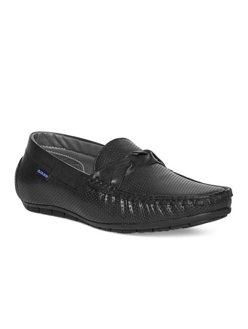 black leatherette slip on loafer - 14912938 - Very Small Image - 1