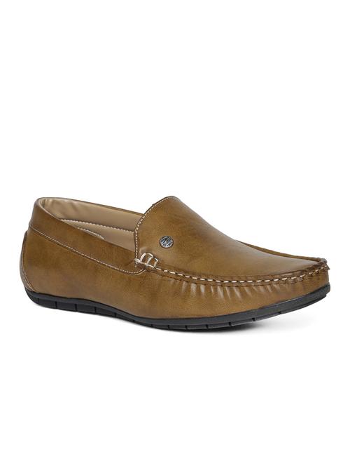 tan leatherette office wear loafer - 14912940 - Standard Image - 1
