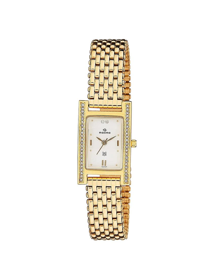 Maxima White Dial Analog Watch For Women - 15267CMLY - 14913035 - Zoom Image - 1