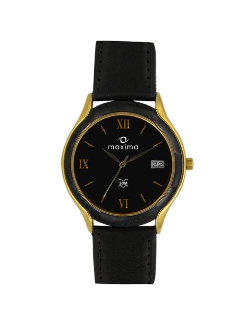 Maxima Black Dial Analog Watch For Men - 22531LMGT - 14913046 - Very Small Image - 1