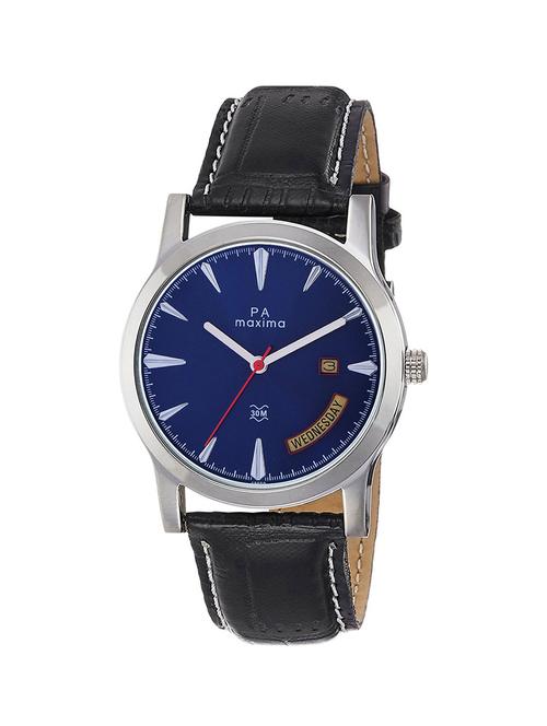 Maxima Blue Dial Analog Watch For Men - O-49660LMGI - 14913068 - Very Small Image - 1