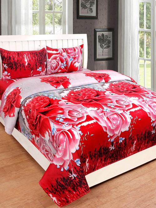 3D 140 TC DOUBLE BEDSHEET WITH 2 PILLOW COVERS - 14913449 - Very Small Image - 1