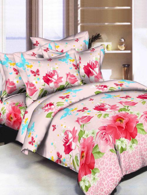 140 TC Double Bedsheet with 2 Pillow Covers - 14913601 - Very Small Image - 1