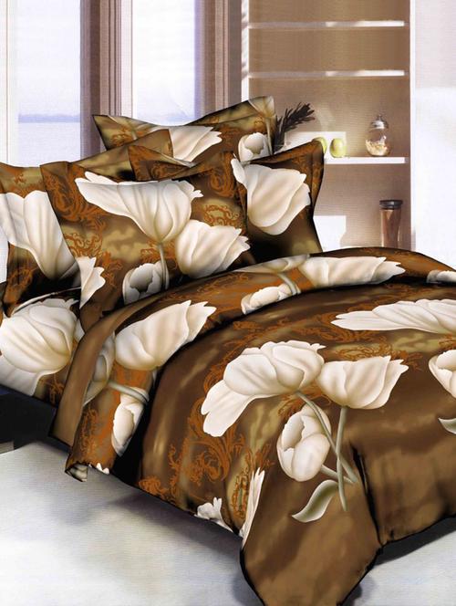 140 TC Double Bedsheet with 2 Pillow Covers - 14913605 - Very Small Image - 1