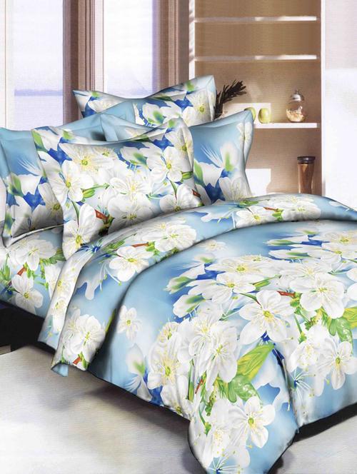 140 TC Double Bedsheet with 2 Pillow Covers - 14913606 - Very Small Image - 1