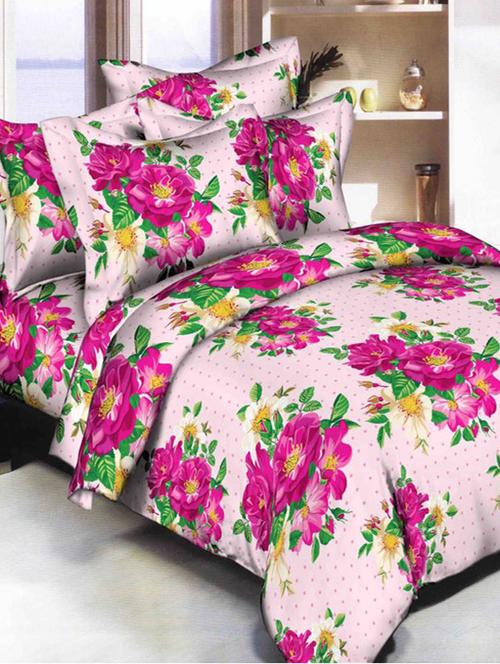140 TC Double Bedsheet with 2 Pillow Covers - 14913607 - Very Small Image - 1