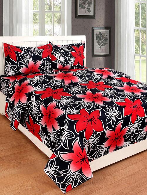 140 TC Double Bedsheet with 2 Pillow Covers - 14913611 - Very Small Image - 1