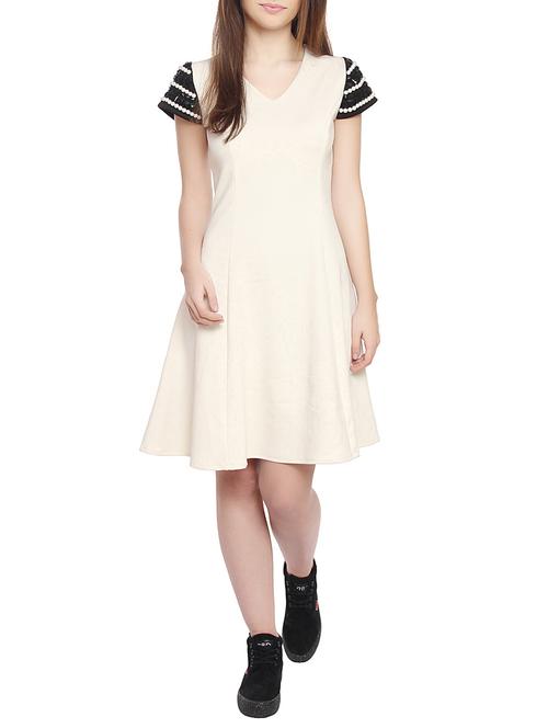 Red couture white scuba a-line dress - 14913730 - Very Small Image - 1