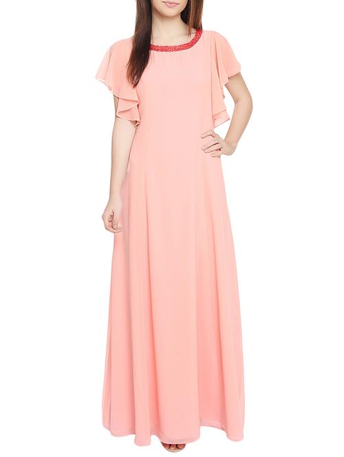 Red couture orange maxi dress - 14913736 - Standard Image - 1