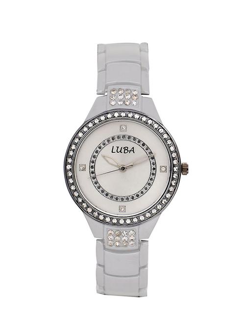 lubastudded daimond analog watch for women - 14913800 - Standard Image - 1