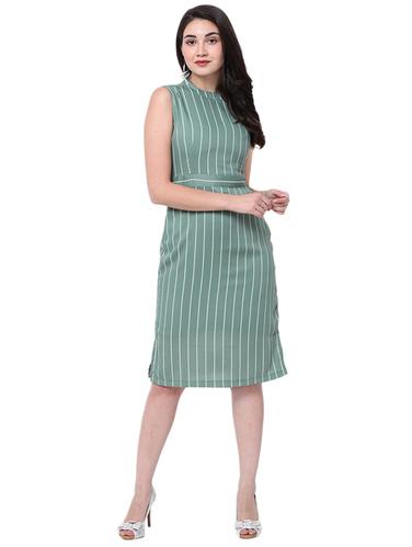 green striped sheath dress - 14913984 - Very Small Image - 1