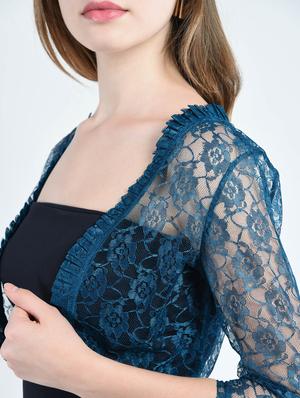 blue net short shrug - 14914181 - Standard Image - 5