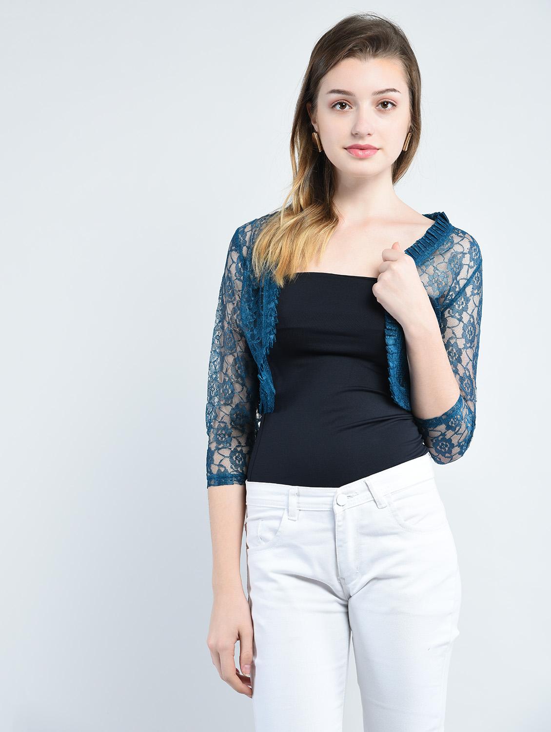 blue net short shrug - 14914181 - Zoom Image - 1