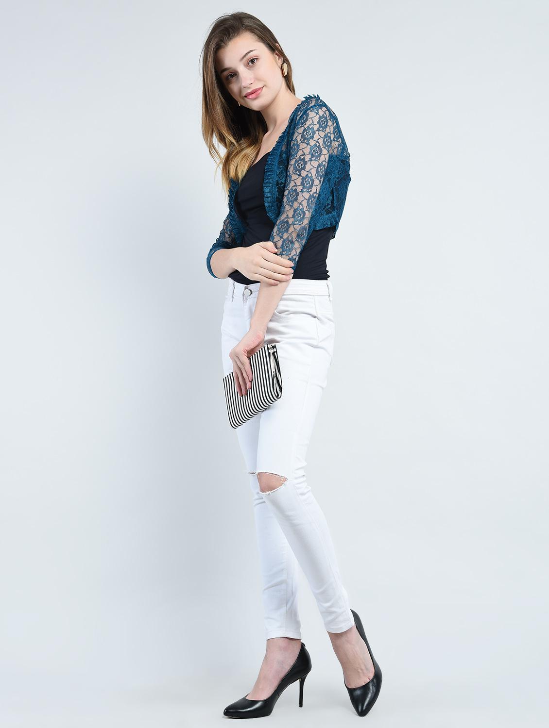 blue net short shrug - 14914181 - Zoom Image - 4