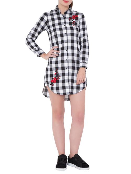 white cotton shirt dress - 14914611 - Standard Image - 1