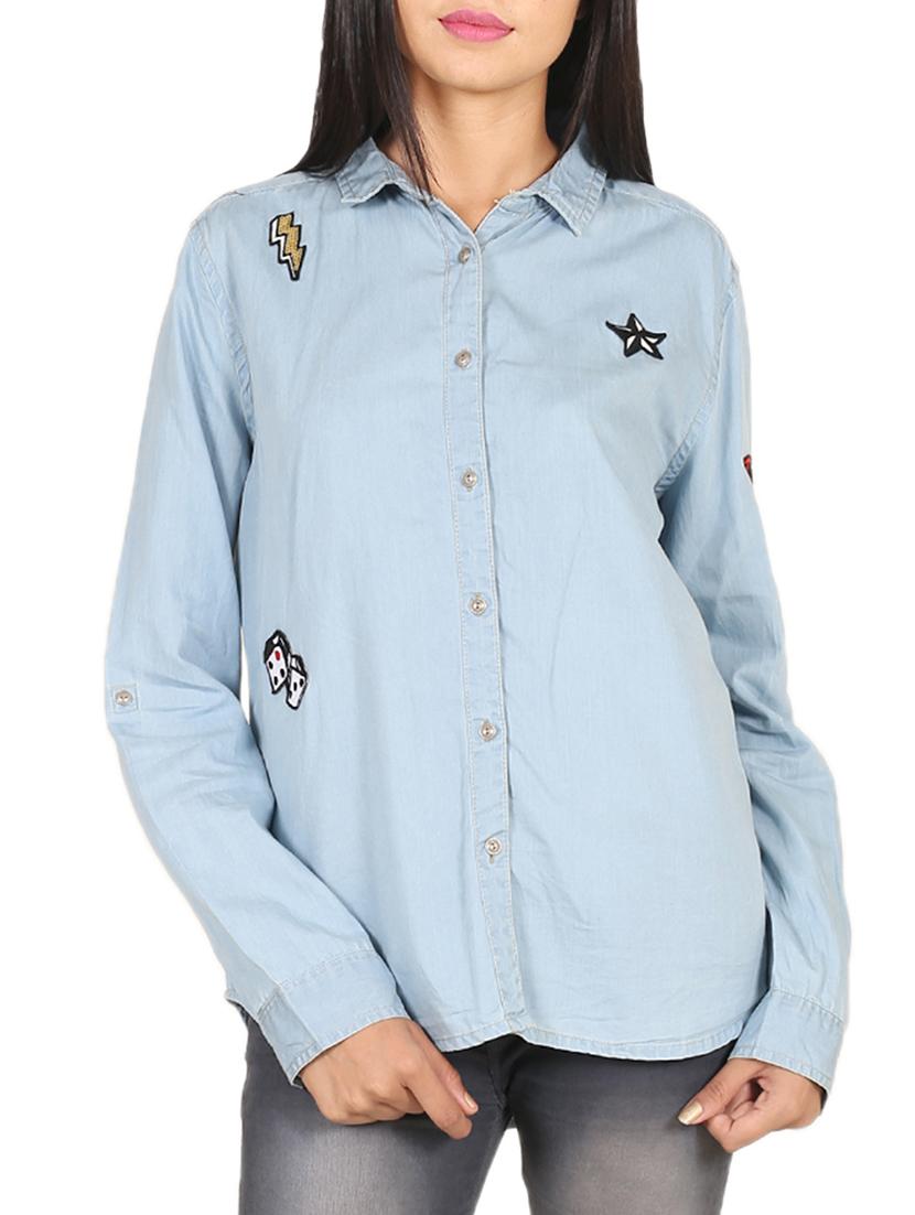 light blue solid shirt - 14914768 - Zoom Image - 1