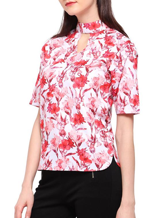 pink printed top - 14914844 - Zoom Image - 2
