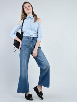 light blue striped cotton shirt - 14914866 - Standard Image - 4