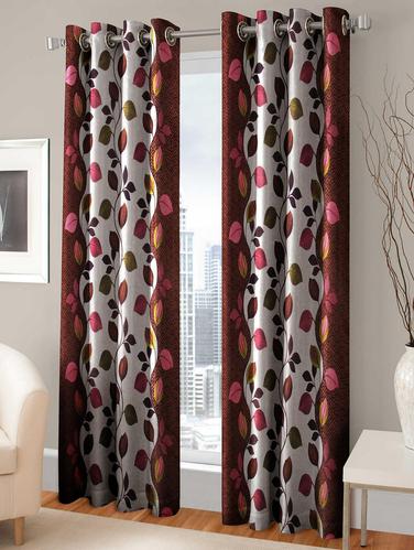 100 % Polyester Eyelet 150 TC Set of 2 Door Curtains - 14914900 - Very Small Image - 1