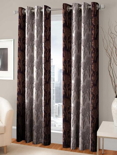 100 % Polyester Eyelet 150 TC Set of 3 Door Curtains - 14914916 - Very Small Image - 1
