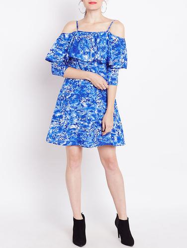 Cold shoulder overlay dress - 14914961 - Very Small Image - 1