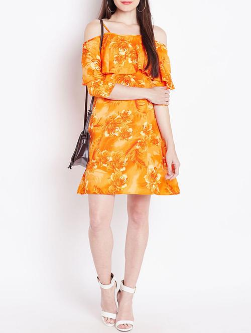 yellow printed shift dress - 14914963 - Very Small Image - 1