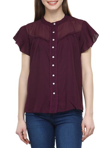 purple solid shirt - 14915010 - Very Small Image - 1