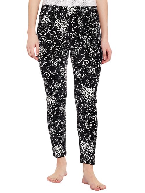 black colored fleece pajama - 14915593 - Standard Image - 1