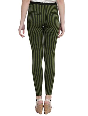 green striped cotton jegging - 14915601 - Standard Image - 3