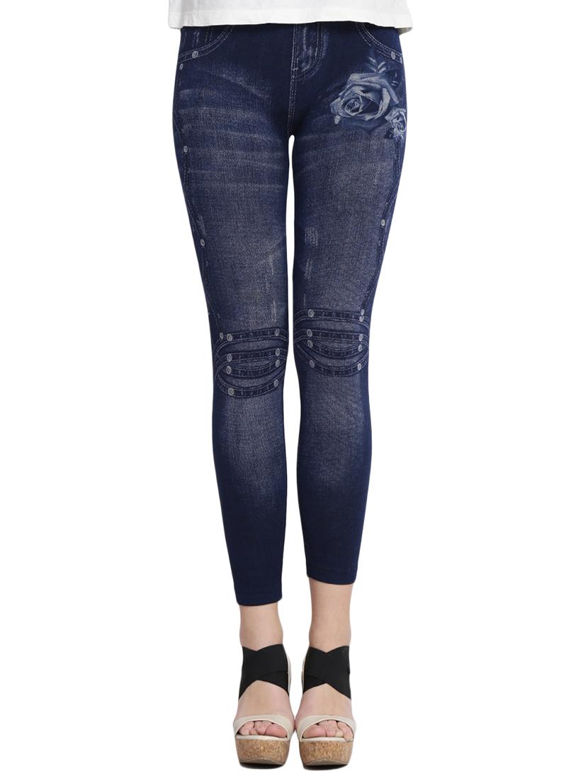 blue printed cotton jegging - 14915612 - Zoom Image - 1