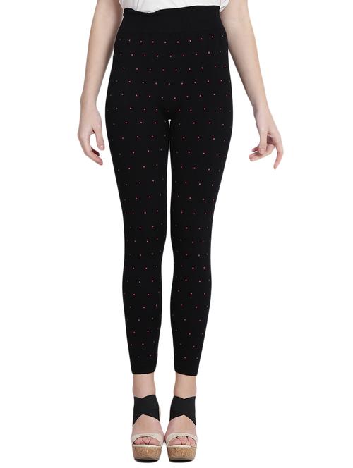 black printed cotton jegging - 14915614 - Standard Image - 1