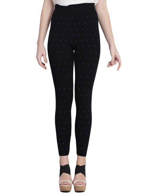 black printed cotton jegging - 14915616 - Standard Image - 1