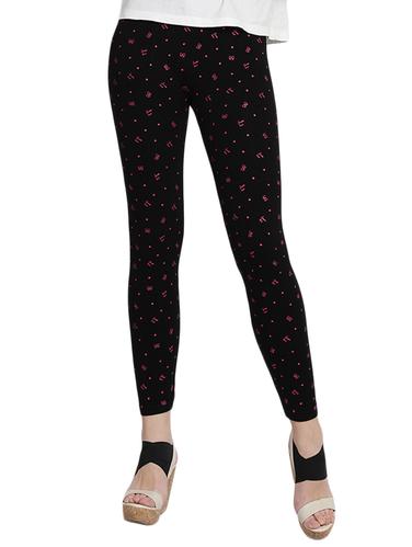 black printed cotton jegging - 14915630 - Very Small Image - 1