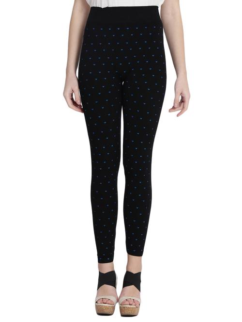 black printed cotton jegging - 14915647 - Standard Image - 1