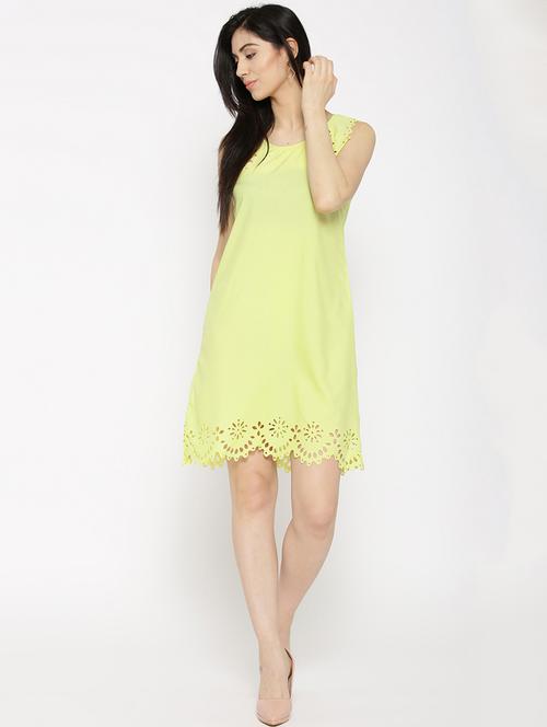 solid green a-line dress - 14915964 - Very Small Image - 1