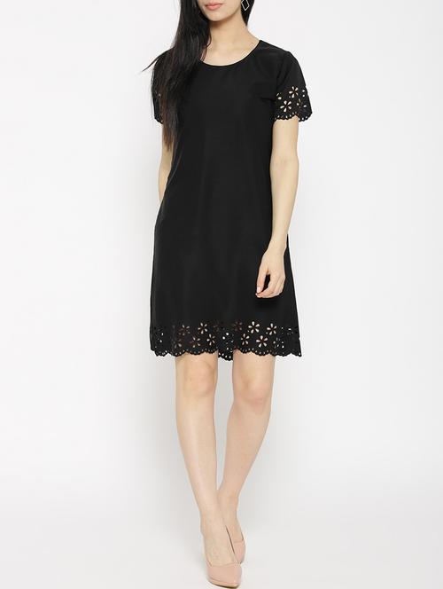 solid black a-line dress - 14915969 - Very Small Image - 1