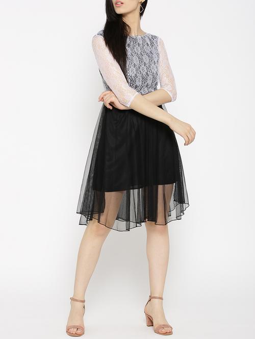 black fit & flare dress - 14915980 - Very Small Image - 1