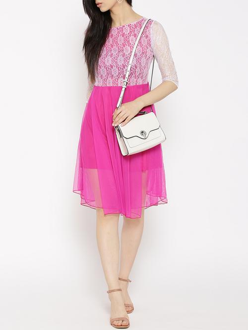 pink asymmetric dress - 14915981 - Standard Image - 1