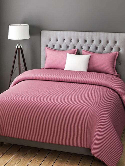 COTTON DOUBLE BEDSHEET WITH 2 PILLOW COVERS - 14916117 - Standard Image - 1