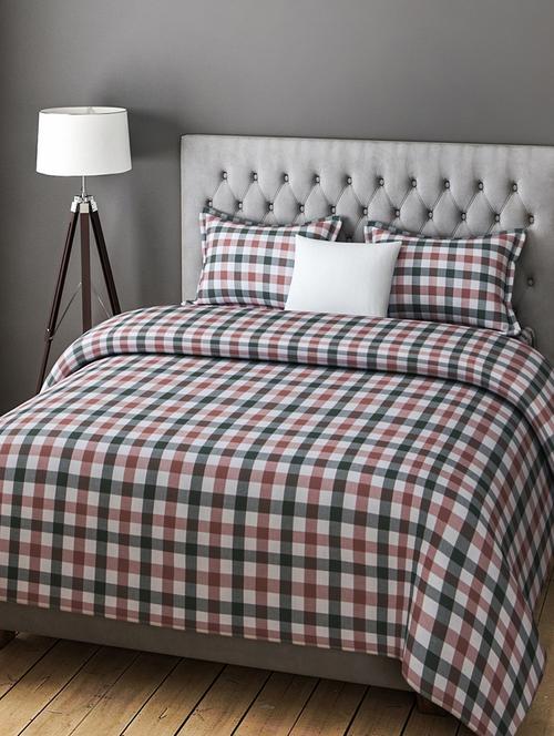 COTTON DOUBLE BEDSHEET WITH 2 PILLOW COVERS - 14916119 - Standard Image - 1