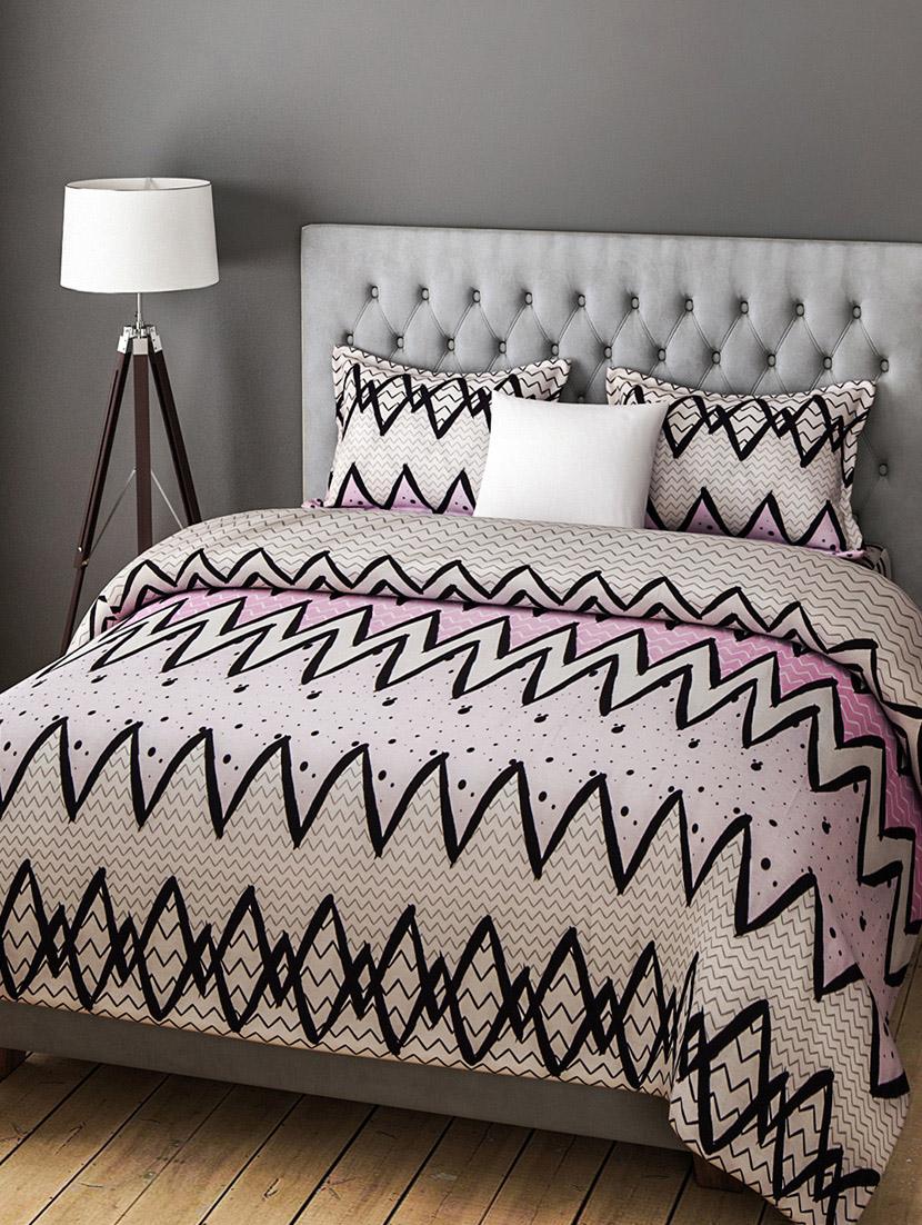 COTTON DOUBLE BEDSHEET WITH 2 PILLOW COVERS - 14916126 - Zoom Image - 1