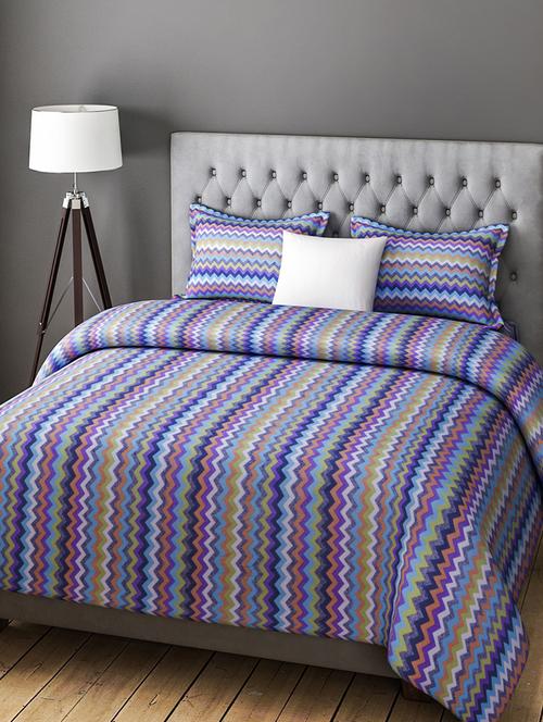 COTTON DOUBLE BEDSHEET WITH 2 PILLOW COVERS - 14916129 - Standard Image - 1