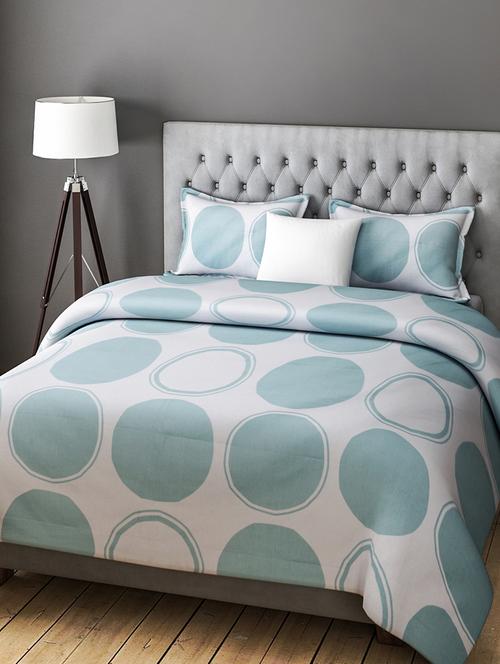 COTTON DOUBLE BEDSHEET WITH 2 PILLOW COVERS - 14916142 - Standard Image - 1