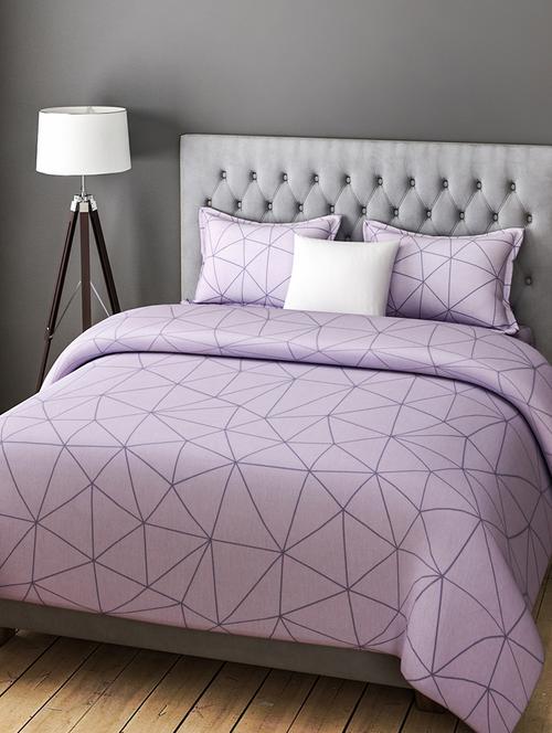 COTTON DOUBLE BEDSHEET WITH 2 PILLOW COVERS - 14916154 - Standard Image - 1