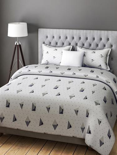 COTTON DOUBLE BEDSHEET WITH 2 PILLOW COVERS - 14916161 - Very Small Image - 1